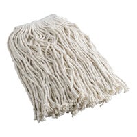 Choice 16 oz. #24 Natural Cotton Cut-End Wet Mop Head with 1" Headband - 12/Case